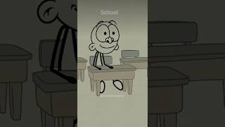 school vs home 😢 funny meme 4k memes shortvideo funnymemes shots [upl. by Abbotsun]