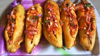 Mirchi Bajji Recipe  Chilli Bajji  मिर्ची भजिया रेसिपी  Mirapakaya Bajji  Menasinakai Bajji [upl. by Coppock]