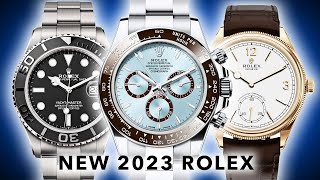 NEW Rolex 2023 Watches REVEALED Daytona 1908 YachtMaster GMTMaster II Explorer amp More [upl. by Ahsenrad]