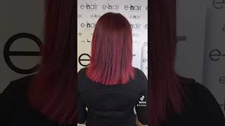 Hair extensions dark red hairextensions [upl. by Trow621]