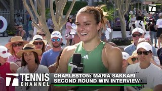 Maria Sakkari Raves About New Coach David Witt  Charleston Second Round [upl. by Moretta445]