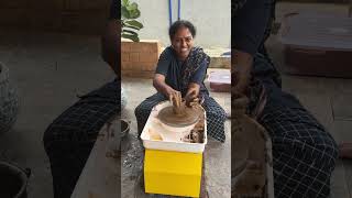 Simple Pottery making for beginners kaviartstudio pottery potterymaking [upl. by Nilekcaj]