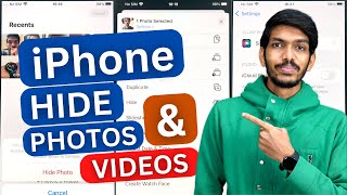 iPhone में Photos और Video कैसे Hide करें  How to Hide Photos amp Videos on iPhone [upl. by Cadel]