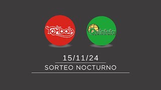 Sorteo Nocturno de Quiniela y Tómbola 15112024 [upl. by Bessie]