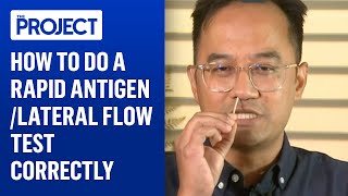 How To Do A Rapid Antigen  Lateral Flow Test Properly [upl. by Akerdal]