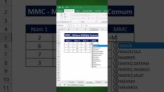 Como Calcular o MMC  Mínimo Múltiplo Comum no Excel [upl. by Renferd833]