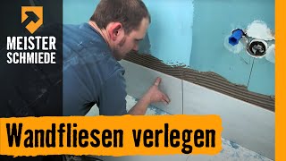 HORNBACH Meisterschmiede  Wandfliesen verlegen [upl. by Acilegna39]