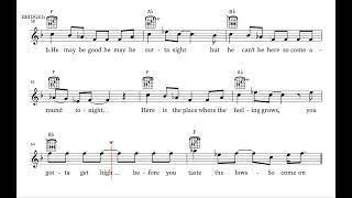 Let Me Entertain You Karaoke lead sheet [upl. by Notled905]