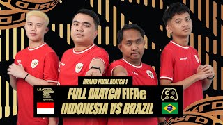 FULL MATCH GRAND FINAL GAME 1  EPIC COMBACK   INDONESIA VS BRAZIL  FIFAe WORLD CUP 2024 [upl. by Ilenna]