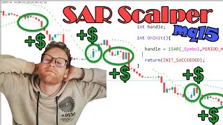 Super Easy Parabolic SAR Scalping Strategy EA for MT5  mql5 Programming [upl. by Irt452]