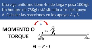 ESTÁTICA  Cálculo de reacciones [upl. by Sibeal74]