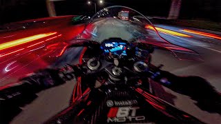 BMW S1000RR “CHILL” NIGHT RIDE PUSHING LIMITS PURE SOUND [upl. by Hsina]