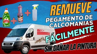 Remover pegamentos de calcomania sin dañar la pinturaRotulacion [upl. by Acysej]