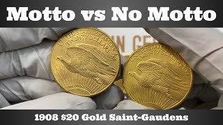 Motto vs No Motto  Whats the Difference 1908 20 Gold SaintGaudens [upl. by Scherle]