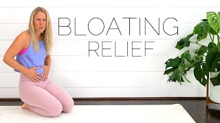 BLOATING RELIEVING EXERCISES  Yoga Moves to Relieve Bloating Fast [upl. by Aiehtela]