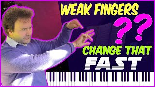 WEAK 4th amp 5th FINGERS 19 Piano Exercises to QUICKLY CHANGE that [upl. by Ainocal]