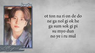 Jongho A Day Lovely Runner OST Part 5 Easy Lyrics [upl. by Trudie]