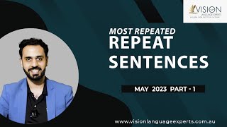 PTE Speaking Repeat Sentences  April 2023 Exam Predictions  Vision Language [upl. by Hilario]