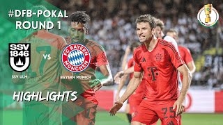 Müller and Kane go goalcrazy first assist for Olise against SSV Ulm  DFBPokal 2425 highlights [upl. by Sager]