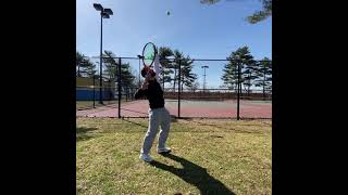 Drill to work on your kick serve kickserve tennislessons rogerfederer rafaelnadal novakdjokovic [upl. by Nutsud]