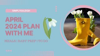 April Plan with Me  Colibri Paper Co Weekly Planner  2024 [upl. by Ahseral]