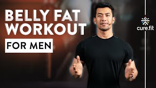 Belly Fat Workout For Men  Belly Workout At Home  Belly Burn Workout  Cult Fit  CureFit [upl. by Laing]