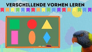 Vormen Leren Nederlands 🟦🟢🔺🔶 Educatieve Video Voor Peuters en Kleuters [upl. by Yelsnik294]