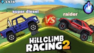 📢 RAIDER VS SUPER DIESEL 😲 WHO WILL WIN   All types of differences 🤫 HCR2 vehicles wars 1 [upl. by Mignonne]