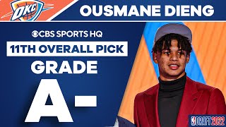 Ousmane Dieng Selected No 11 In Trade To Oklahoma City Thunder  2022 NBA Draft  CBS Sports HQ [upl. by Anrym143]