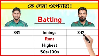 Liton Kumar Das Vs Imrul Kayes Batting Stats Comparison [upl. by Hernando]