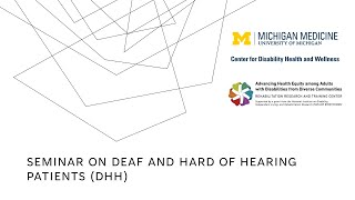 Seminar on Deaf and Hard of Hearing Patients DHH [upl. by Nylacaj]