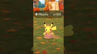 When Saree Pikachu Best Costume I caught 😳 Pokemon go [upl. by Fina965]