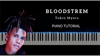 Tokio Myers  Bloodstream  Piano Tutorial [upl. by Yeliac120]