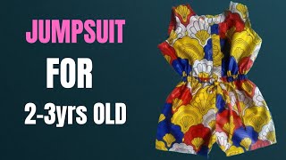 How to CUT and SEW a JUMPSUITPLAYSUIT for 23 years old DETAILED [upl. by Ecneralc]