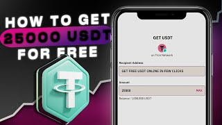 Earn 25000 USDT for FREE StepbyStep Guide on YouTube [upl. by Eidoow103]