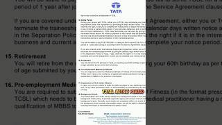 24 Terms amp Conditions Mentioned in TCS Offer Letter Variable Pay Insurance Gratuity PARTB  TCS [upl. by Inohs789]