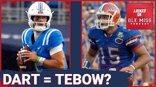 Jaxson Dart has Ole Miss thinking 2008 Tim Tebow with Florida on deck  Ole Miss Rebels Podcast [upl. by Forester494]