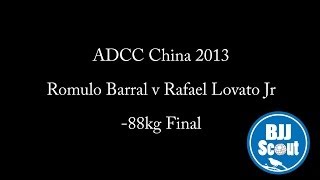 BJJ Scout Bsides Romulo Barral v Rafael Lovato Jr ADCC 2013 88kg final [upl. by Aiza180]