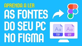 Como Instalar as Fontes do seu Computador no FIGMA  Fonts TTF e OTF  figmania [upl. by Maje]