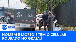 Homem é morto em assalto no Grajaú zona sul de São Paulo  SBTNewsnaTV 061124 [upl. by Rhpotsirhc]