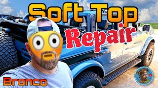 Ford Bronco Soft Top Repair [upl. by Cummine57]