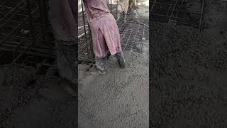 Slab Concrete civilwork shorts short [upl. by Eidnar]