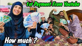 My First Payment From Youtube🥰  Happy Punjabi Family [upl. by Anwad152]