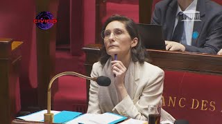 Amélie OudéaCastéra se fait détruire elle nose pas répondre [upl. by Ahseei]