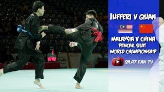 JUFFERI V QUAN XUANYU  MALAYSIA V CHINA  PENCAK SILAT WORLD CHAMPIONSHIPS 2018 [upl. by Entruoc]