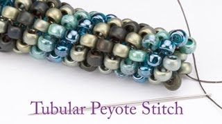 Artbeads Quick Tutorial  Tubular Peyote Stitch with Leslie Rogalski [upl. by Carpenter]