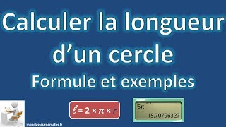 Calculer la longueur dun cercle [upl. by Ayikat943]