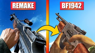 Battlefield Portal 1942 vs Battlefield 1942 Classic  Weapon Evolution [upl. by Binnings]