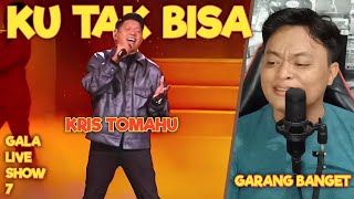 Kris Tomahu  Ku Tak Bisa Slank  Gala Live Show 7  X Factor Indonesia  Reaction [upl. by Roley]