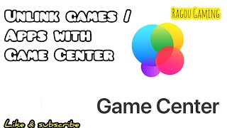 How to unlink Games  apps with Game Center [upl. by Noseimaj898]